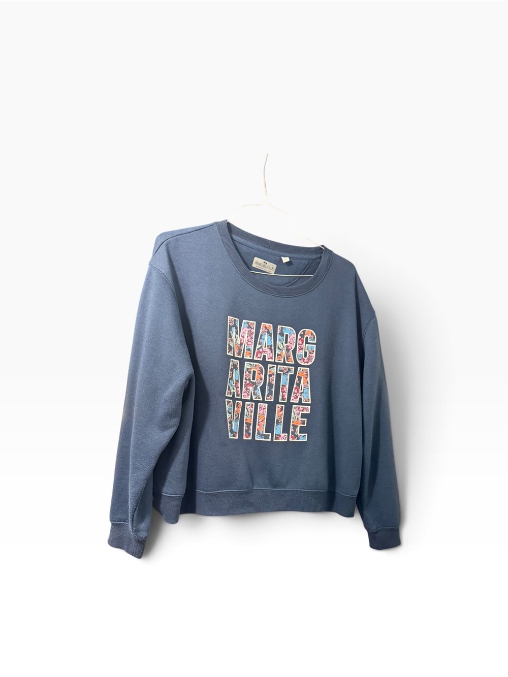 Margaritaville Navy Blue Graphic Crewneck Sweatshirt
